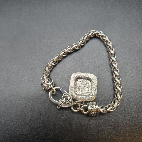 Trump Pence 2016 Campaign Charm Bracelet Women Silver Tone Rhinestone MAGA - Picture 3 of 5